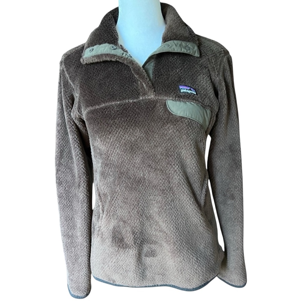 Patagonia Re-Tool Snap-T Brown Fleece Pullover Size XS